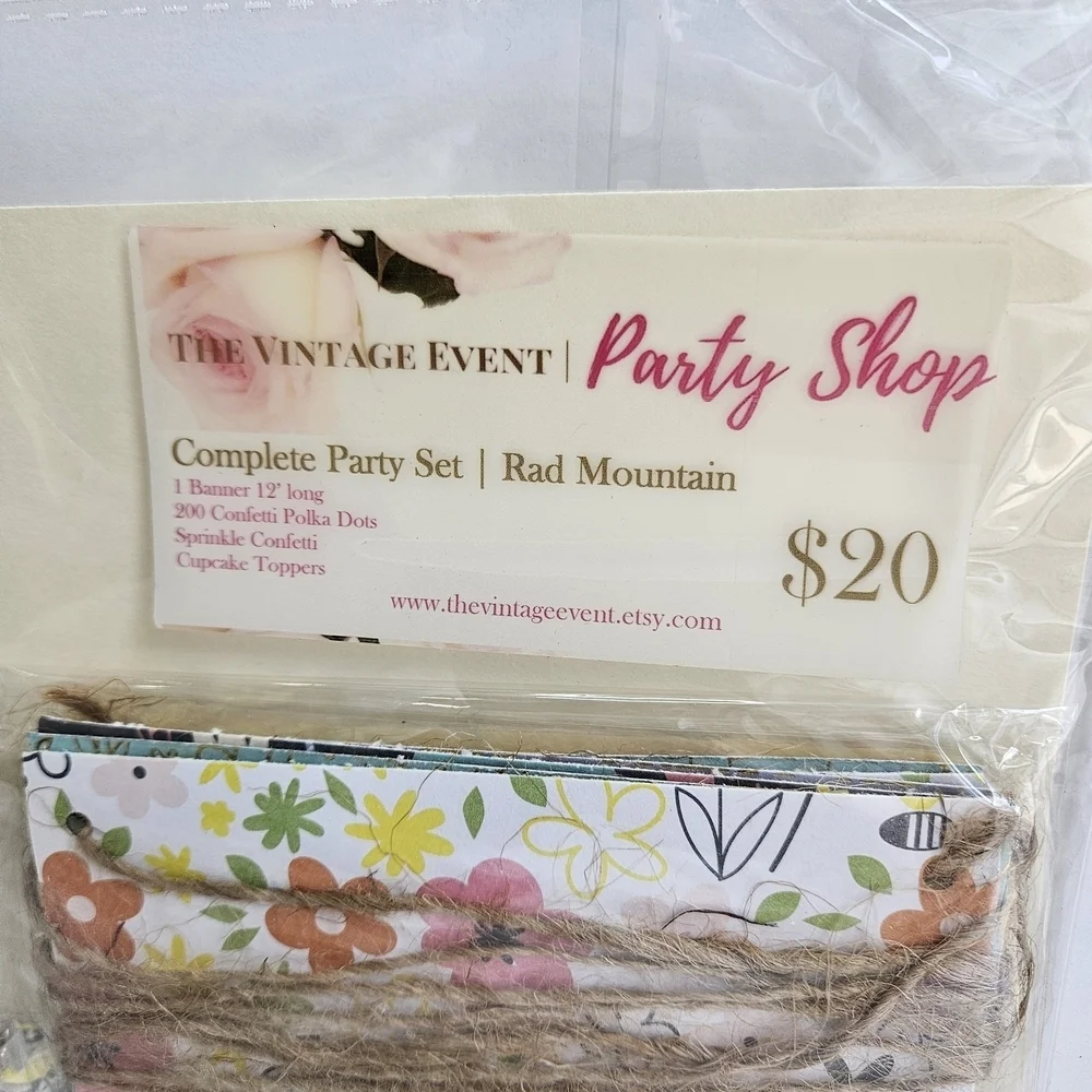 Pastel Confetti Party Decorations Set with Metallic Accents